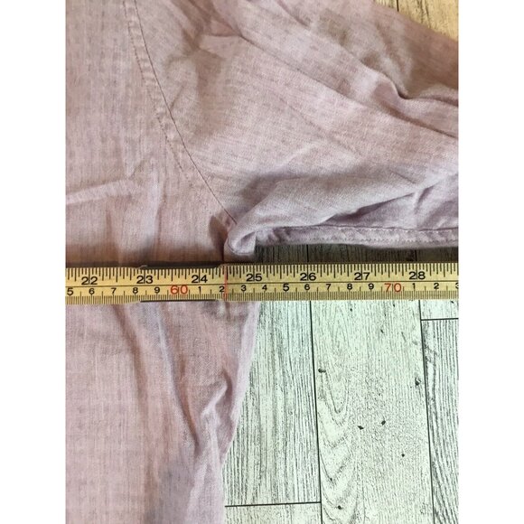 Marc Anthony Cotton Slim Fit Shirt‎ Button Front Long Sleeve Pink Mens 2XL - Picture 10 of 10